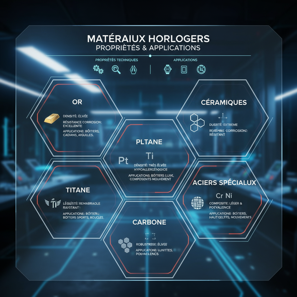 Dashboard des Matériaux